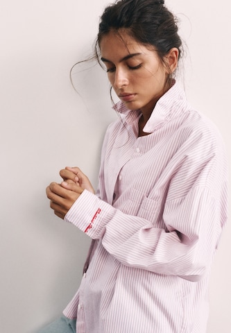 Chemisier 'PACIFIC' Pull&Bear en rose