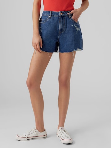 VERO MODA Loosefit Shorts 'Zuri' in Blau: predná strana