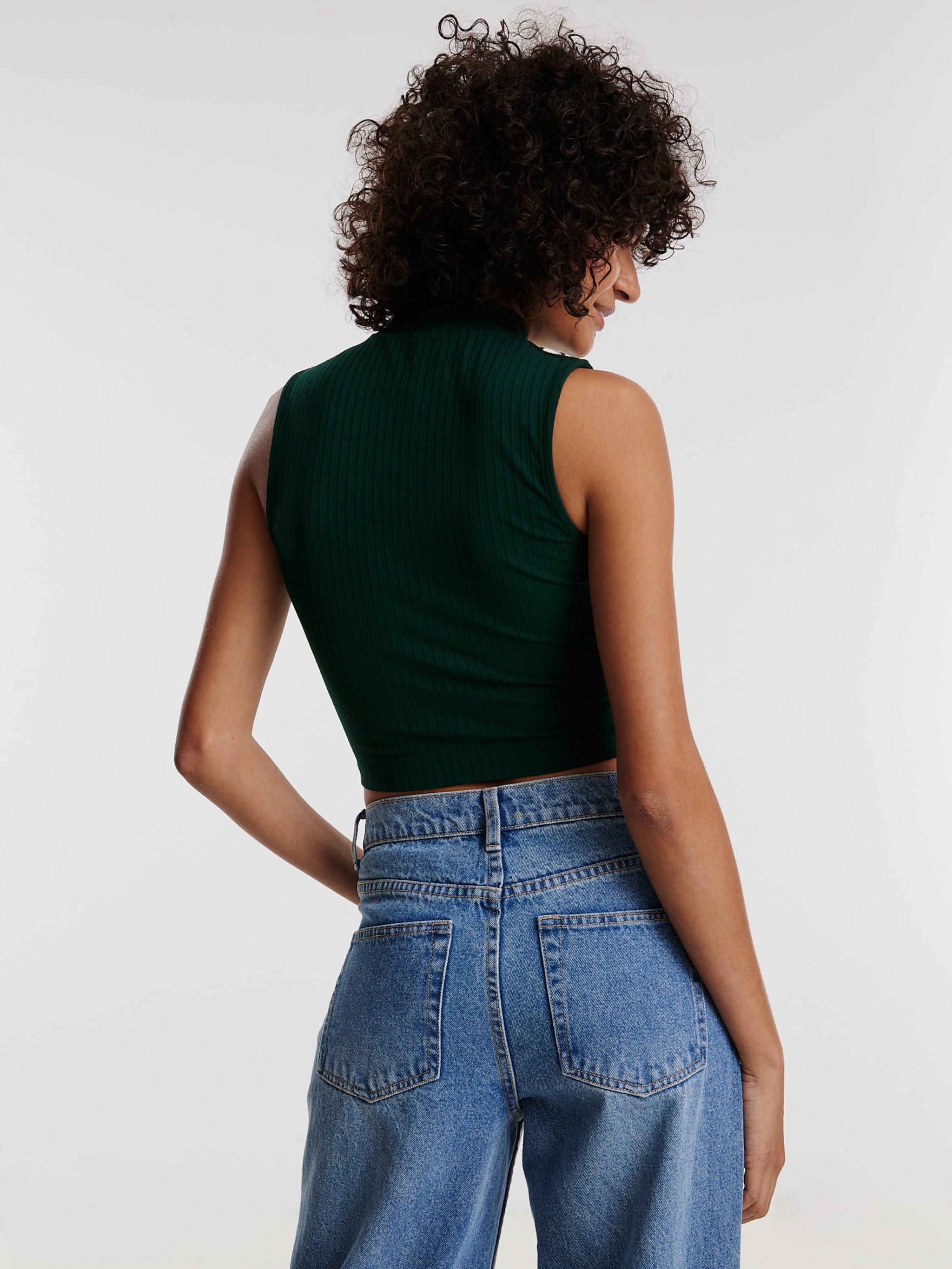 EDITED Producten Top 'Kaori' Donkergroen