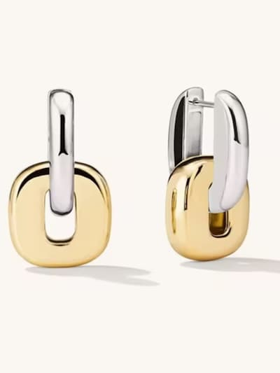 ROUGEMONT Jewellery Ohrringe 'Zweiteilige Creolen Ohrringe Trend' in mischfarben, Produktansicht