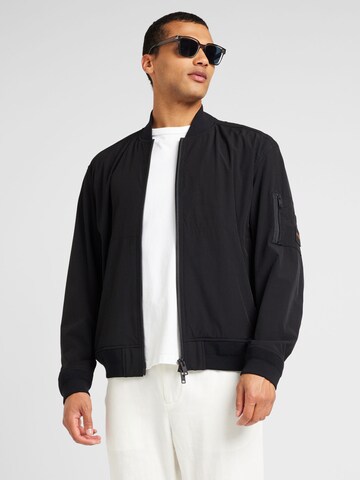 BOSS Between-Season Jacket 'Obear' in Black: front