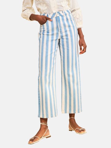 Wide leg Jeans di love & roses in blu: frontale