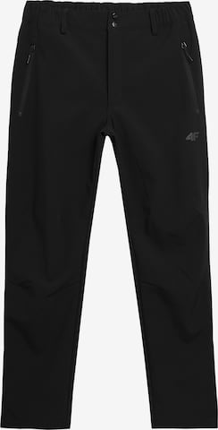 Regular Pantaloni sport de la 4F pe negru: față