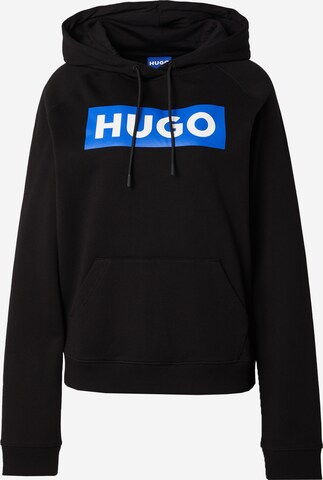 HUGO Sweatshirt 'Dariane' in Black: front