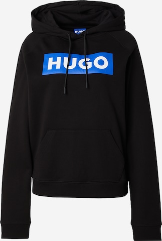 HUGO Blue - Sweatshirt 'Dariane' em preto: frente