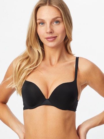 Chantelle T-shirt Bra 'ESSENTIALL' in Black: front