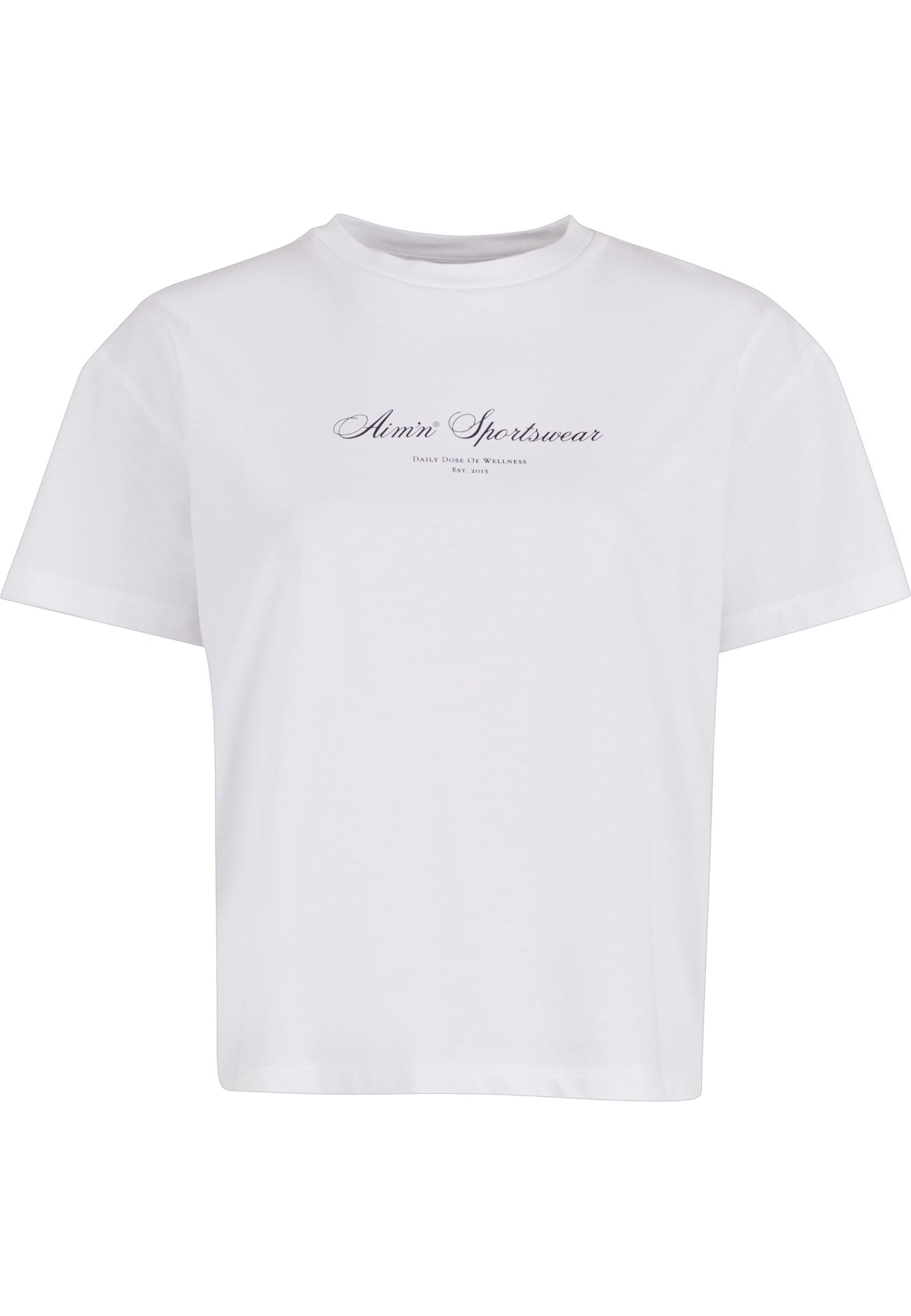 T-shirt 'Heritage' Aim'n en blanc : devant