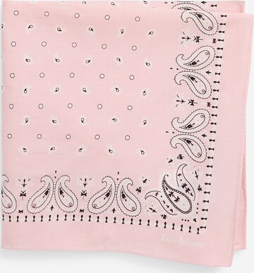 Foulard 'ICONS' Polo Ralph Lauren en rose : devant