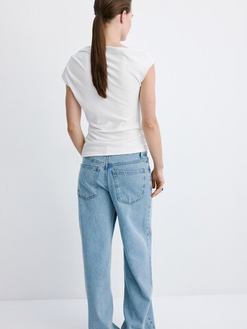 MANGO Majica 'JULINE' | bela barva