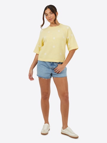 Pull-over BRAVE SOUL en jaune