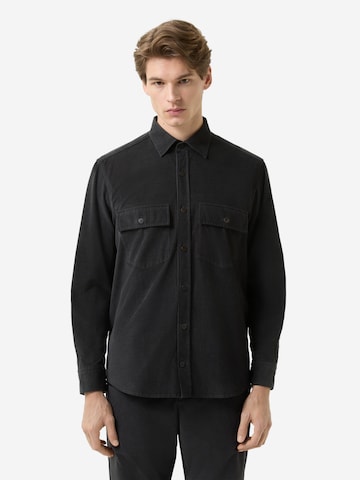 BOGNER Regular Fit Hemd 'Heiko' in Grau: Vorderseite