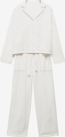 MANGO TEEN Pajamas 'Tarifa' in White: front