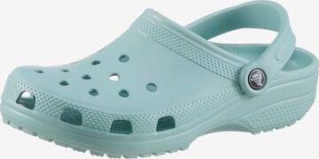 Calzatura aperta di Crocs in verde: frontale