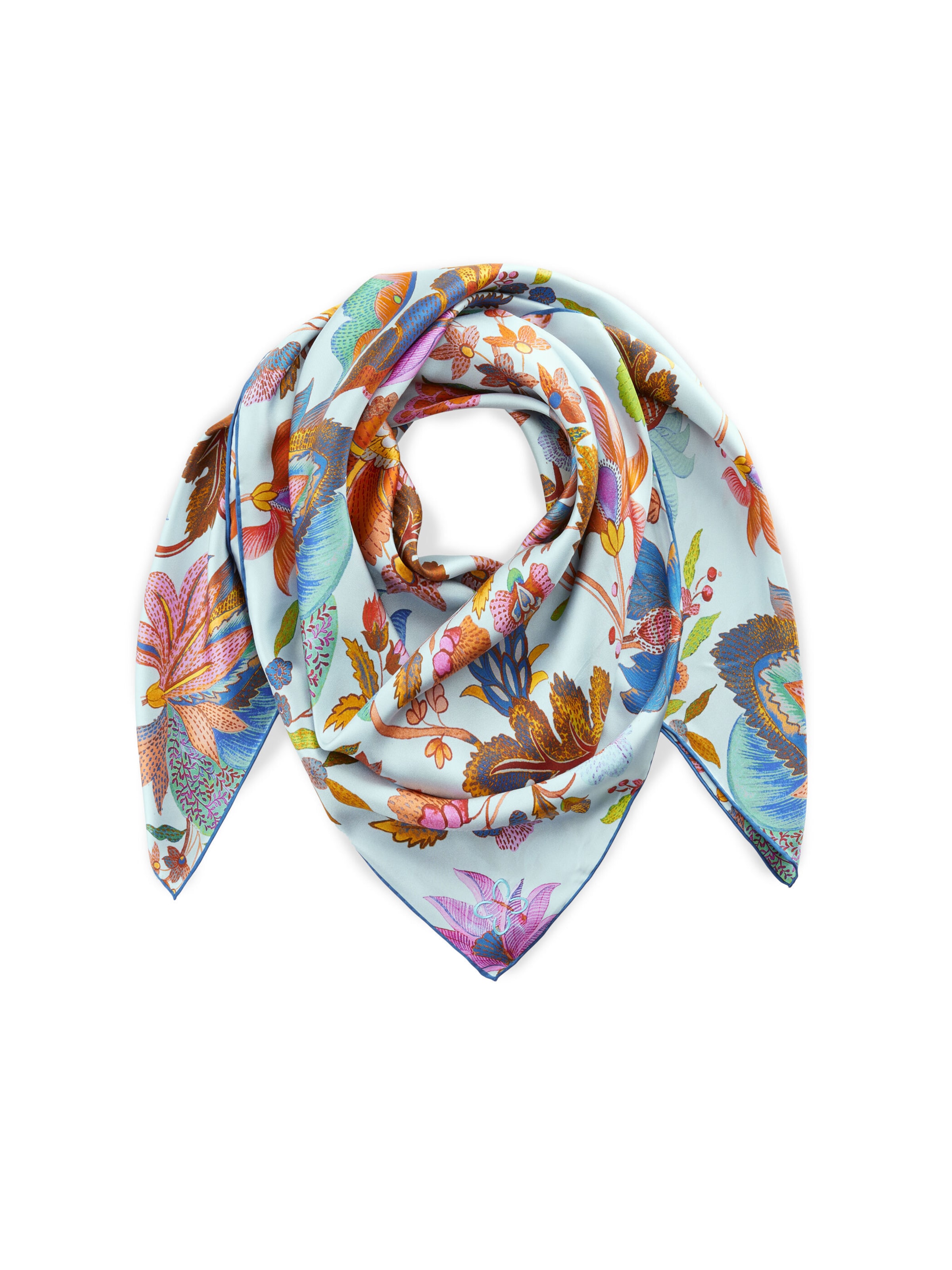 Foulard CODELLO en bleu : devant