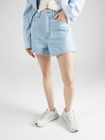 mėlyna LEVI'S ® Standartinis Džinsai 'High Waisted Mom Short': priekis