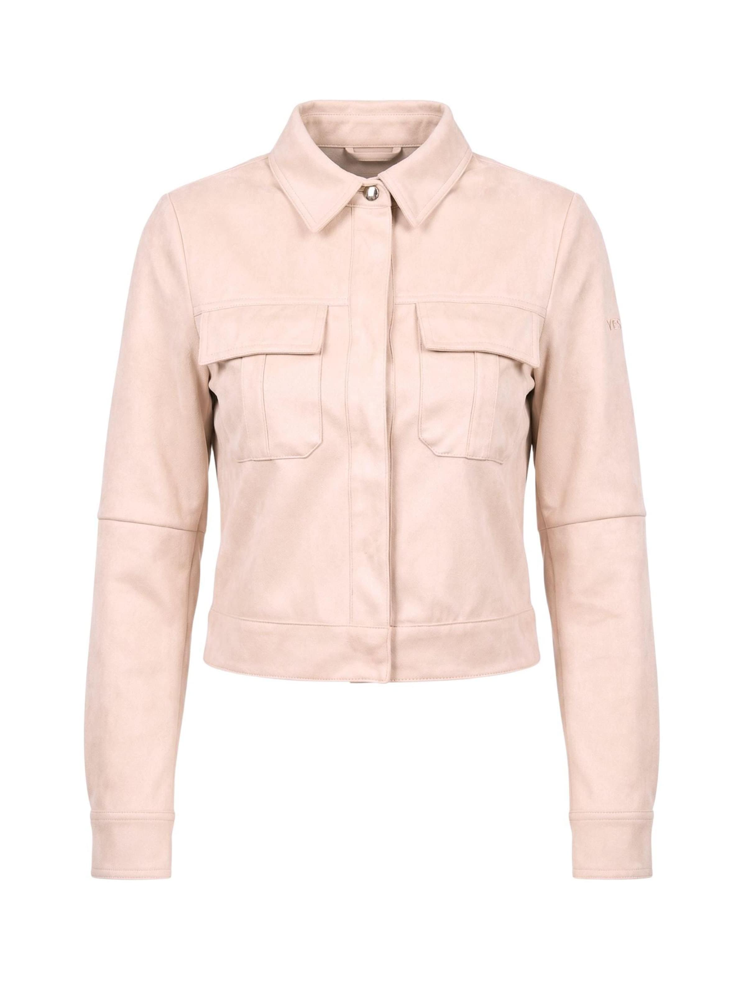 Veste mi-saison 'YES ZEE GIUBBINO YES ZEE GIUBBINO' Yes Zee en beige : devant