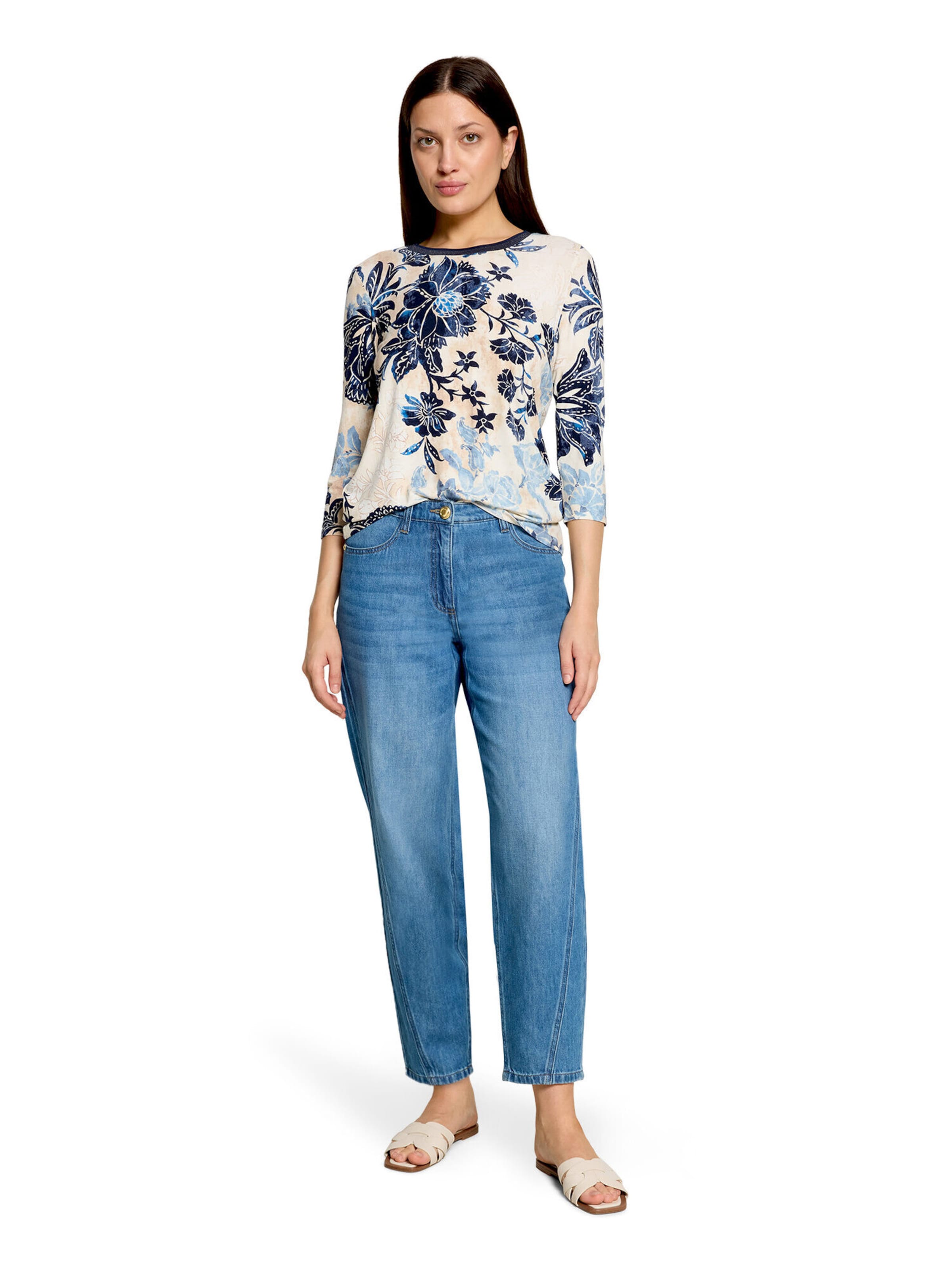 Loosefit Jean Betty Barclay en bleu : devant