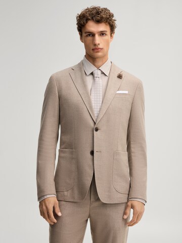JOOP! Slim fit Business-colbert in Beige: voorkant