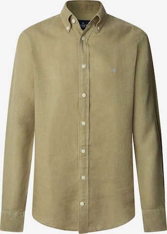 Camicia 'Ess' di Hackett London in verde: frontale