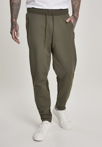 Urban Classics Loosefit Broek in Groen: voorkant