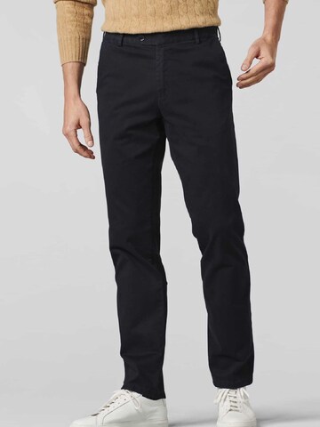 MEYER Regular Chino Pants 'Oslo' in Blue: front