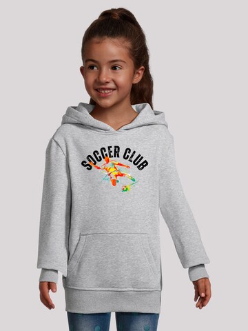 Sweat-shirt 'Soccer Club Sport Fan Artwork' F4NT4STIC en gris : devant