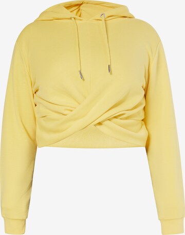 Sweat-shirt myMo ROCKS en jaune : devant