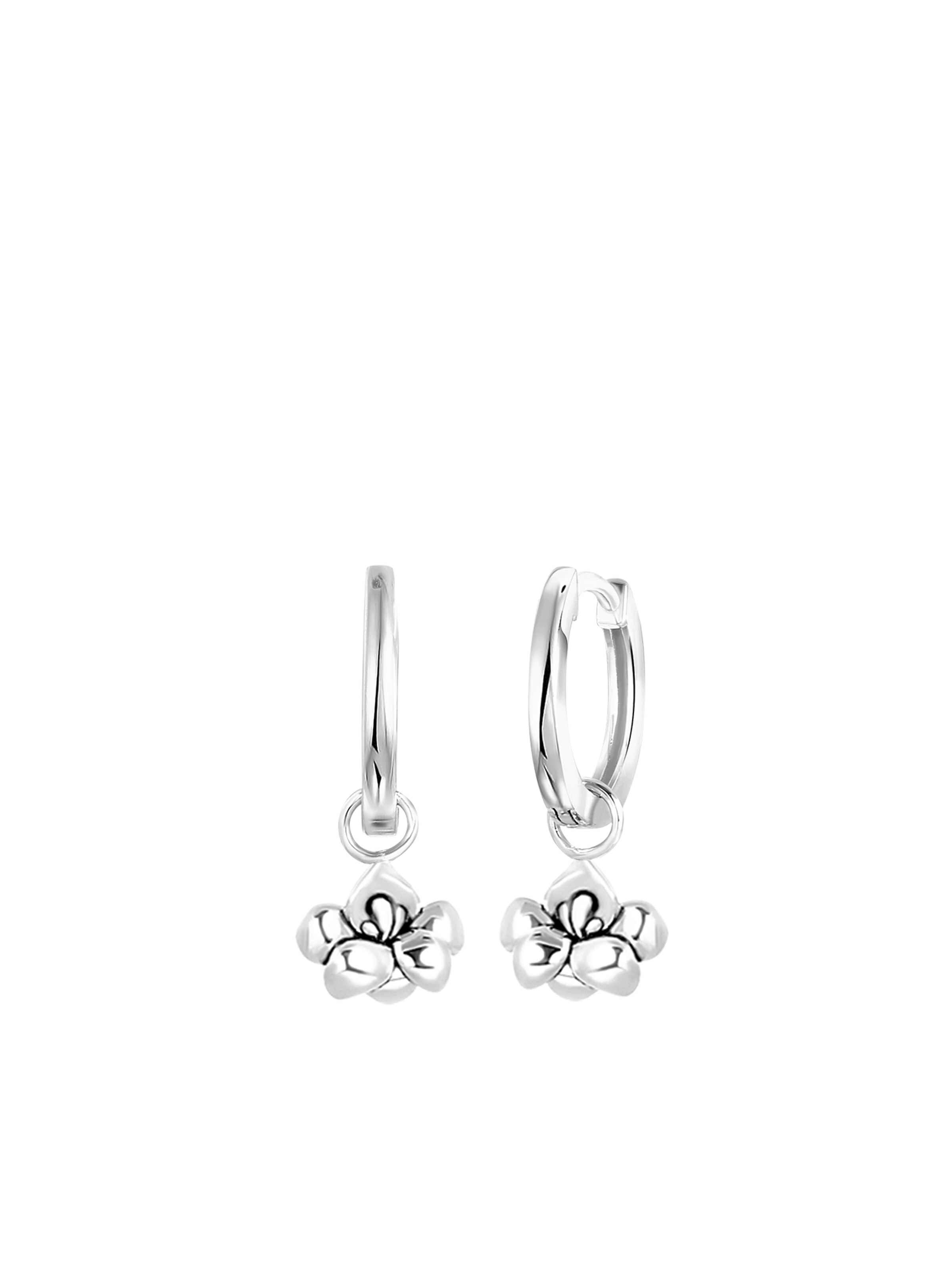 Lucardi Ohrringe in Silber: Vorderseite