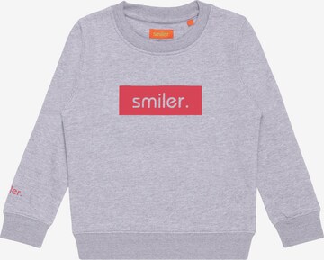 smiler. Sweatshirt in Grey: front