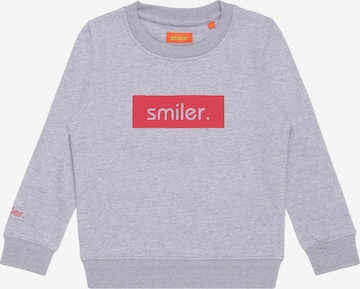 smiler. Sweatshirt in Grau: predná strana