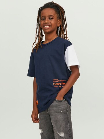 T-Shirt Jack & Jones Junior en bleu : devant