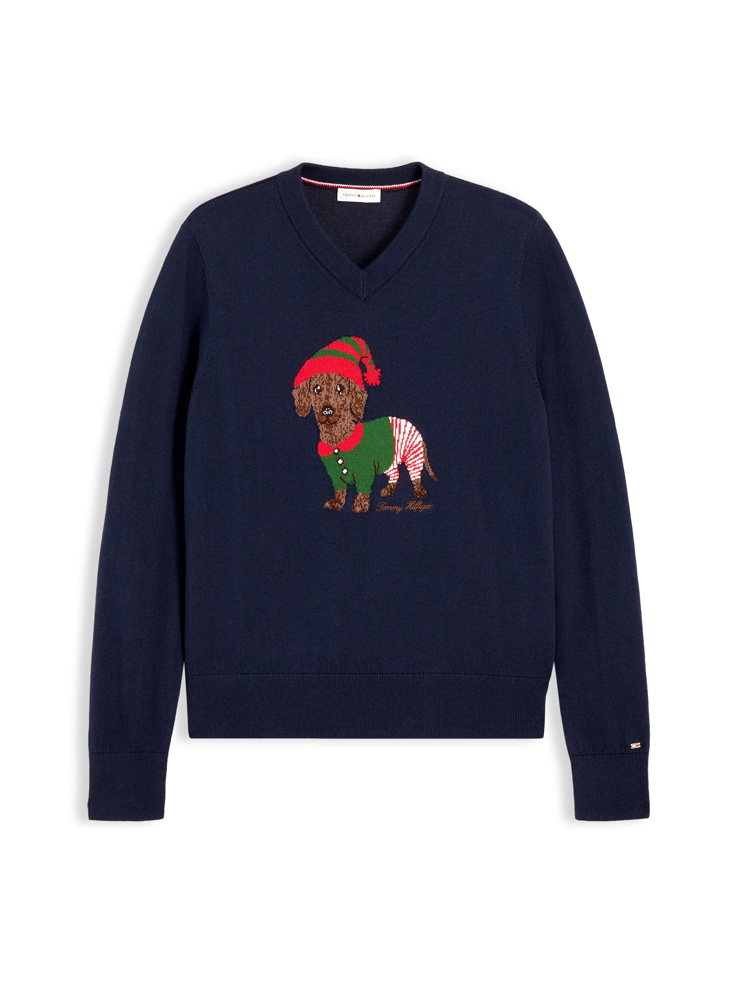 TOMMY HILFIGER Svetr – modrá: přední strana