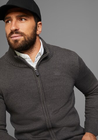 Man's World Knit Cardigan in Grey