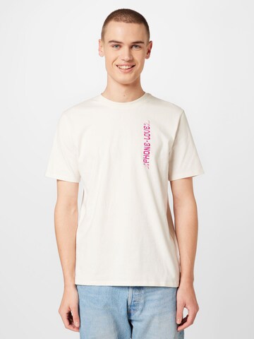 EDWIN T-Shirt 'Phone Love' in Weiß: predná strana