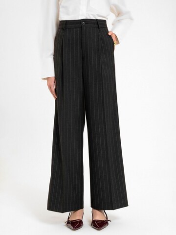 Antioch Wide leg Pantalon 'Aline' in Zwart
