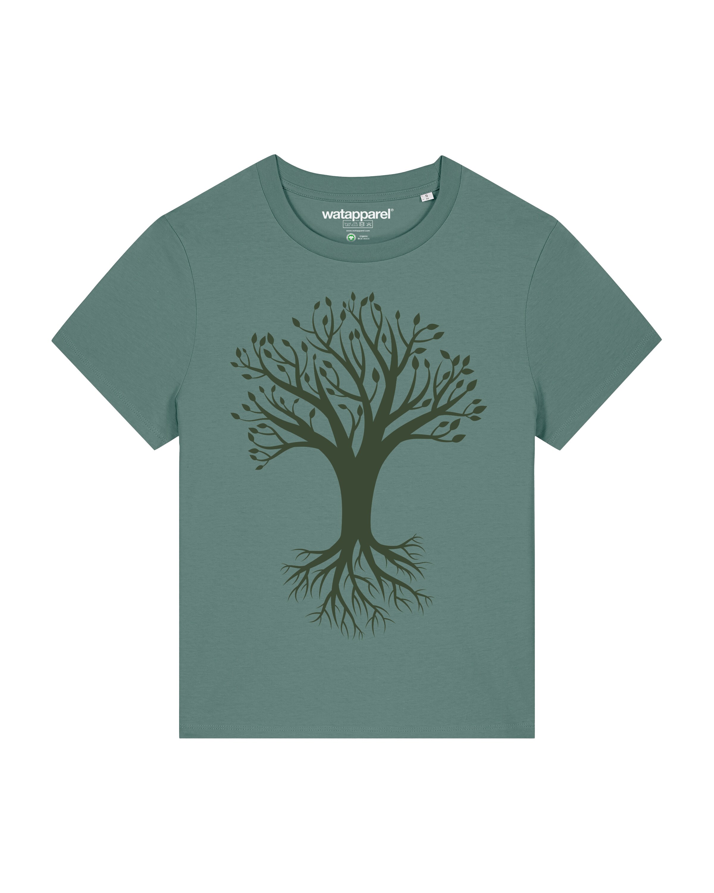 T-shirt Watapparel en vert : devant