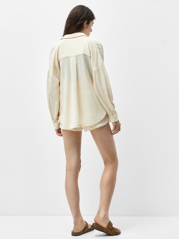 Pull&Bear Bluse i beige