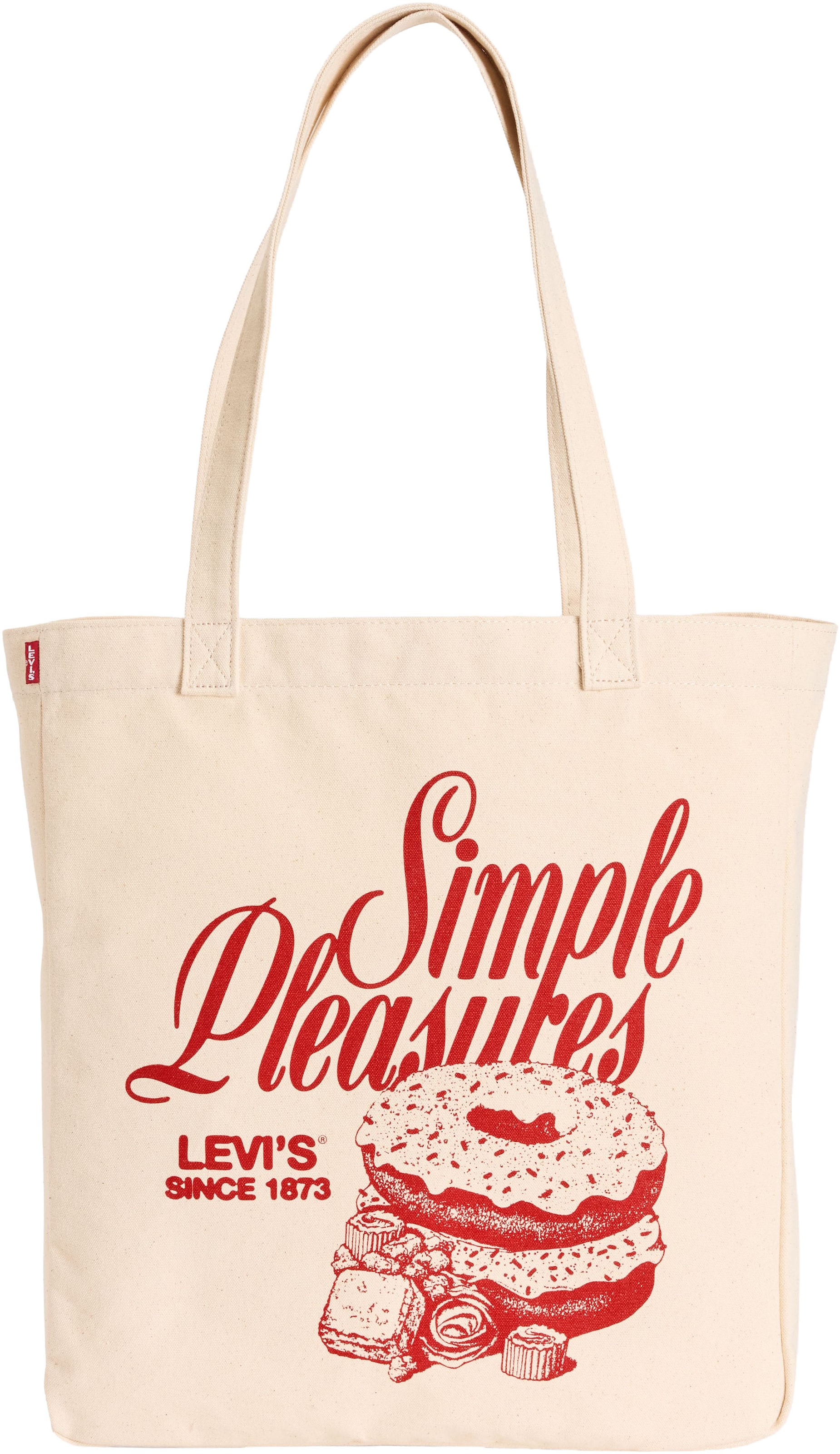 LEVI'S ® Shopper in Weiß: Vorderseite