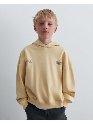 Scalpers Sweatshirt ' ' i gul: framsida