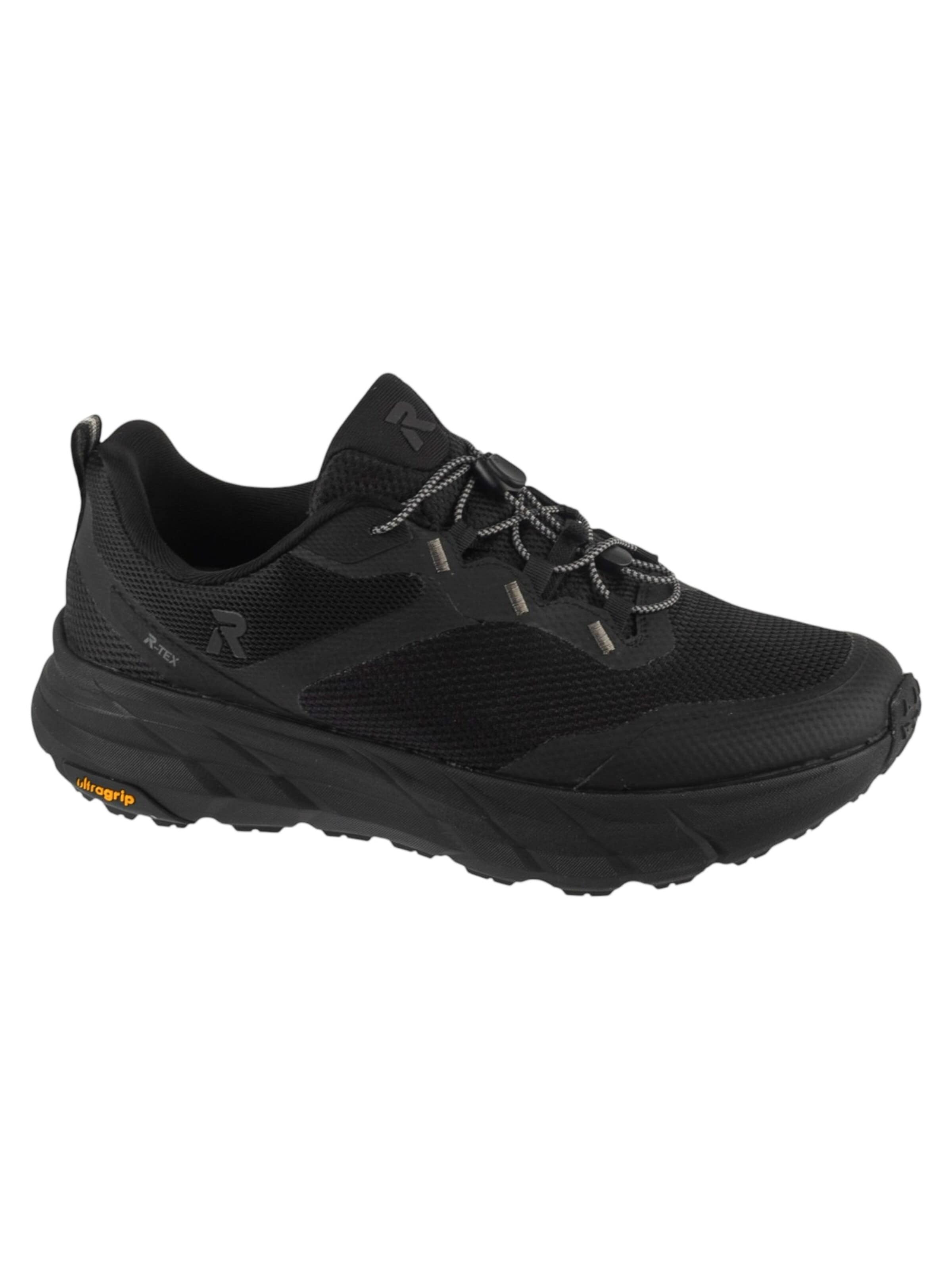 Sneaker bassa di Rieker in nero: frontale