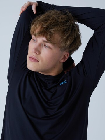 SPORTKIND Performance shirt 'Langarmshirt High-Neck' in Black