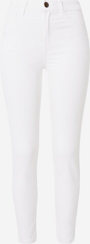 Nasty Gal Skinny Jeans in White: front