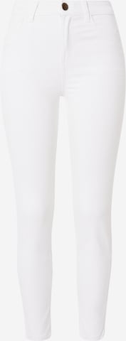 Nasty Gal Skinny Jeans in White: front