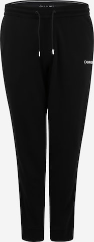 Tapered Pantaloni di Calvin Klein Big & Tall in nero: frontale