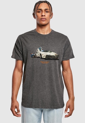 Mister Tee Shirt 'Weekend Wolf' in Grey: front