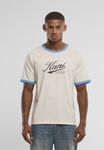 Karl Kani Shirt 'Cursive Varsity' in White: front
