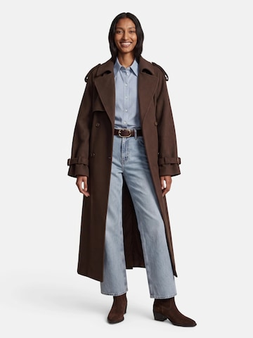 Manteau mi-saison KAVAZI en marron : devant