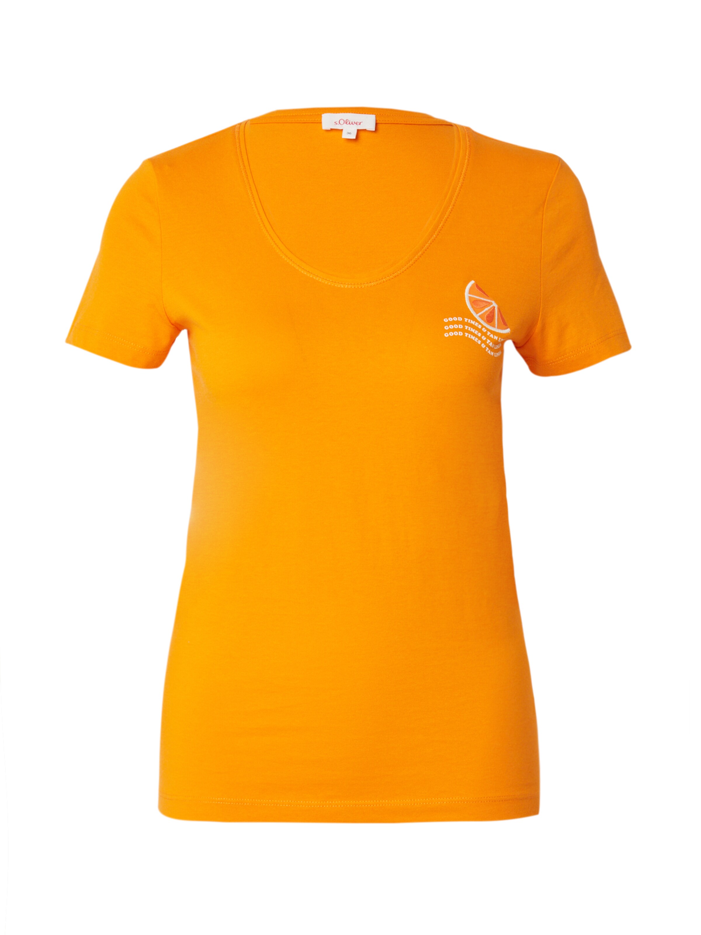 T-shirt s.Oliver en orange : devant