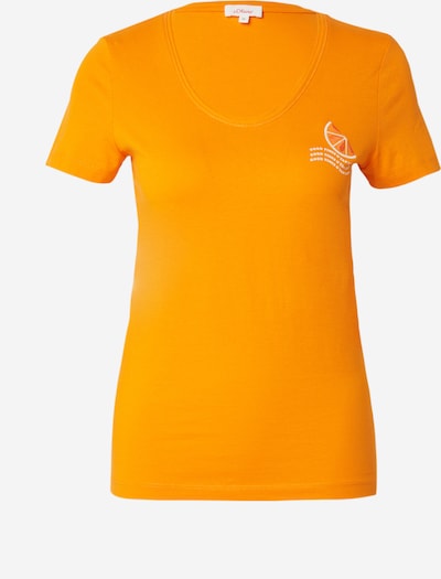 s.Oliver Μπλουζάκι σε πορτοκαλί / λευκό, Άποψη προϊόντος
