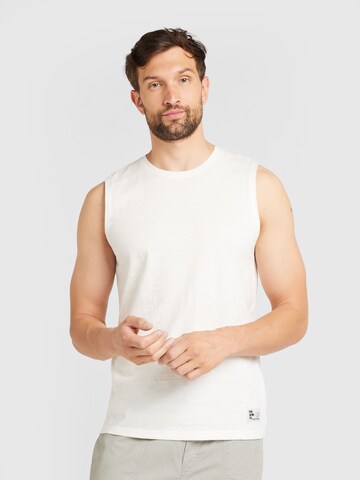 T-Shirt QS en blanc : devant